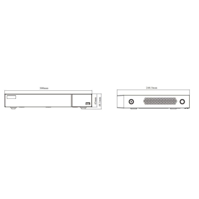 IP-відеореєстратор 8-канальний 16Mp TVT TD-3308H1-B2-B (160-160)