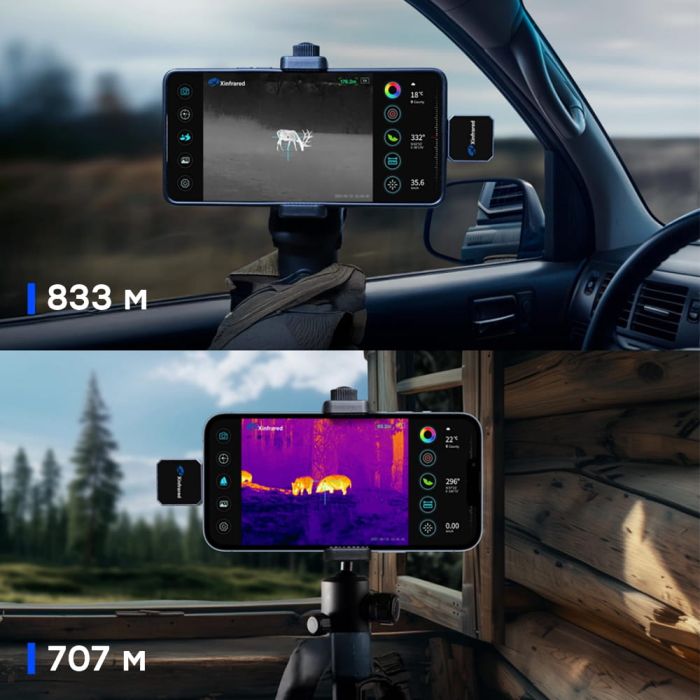 Тепловізор для смартфона на Android Xinfrared XH15 + тримач / екран / далекомір