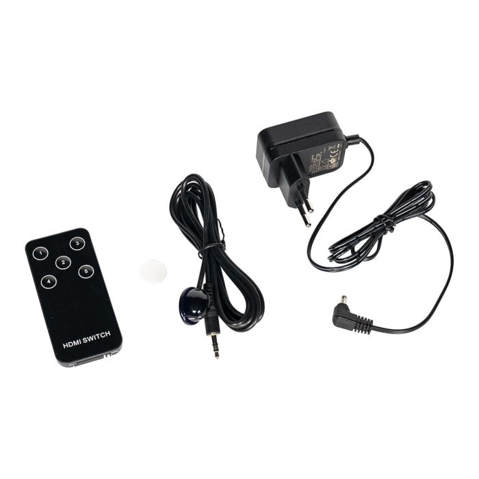 Комутатор 4K@30Hz HDMI 5x1 Dtech DT-7021 (MS)