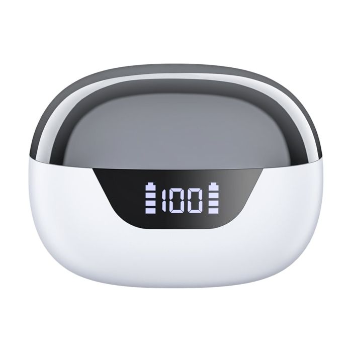 Бездротові навушники Choetech BH-T60 White TWS, Bluetooth 5.3, ANC+ENC, LED-дисплей