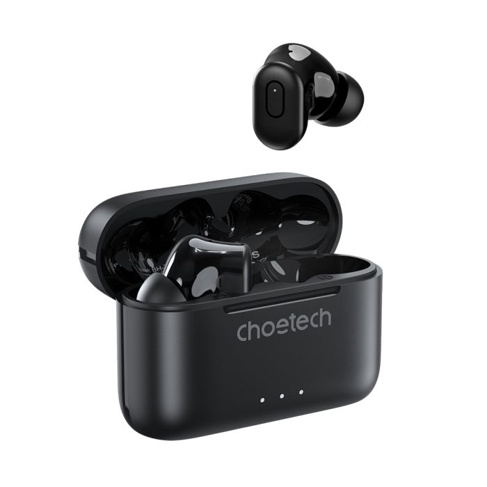 Бездротові навушники Choetech BH-T15 Black TWS, Bluetooth 5.2, ANC+ENC