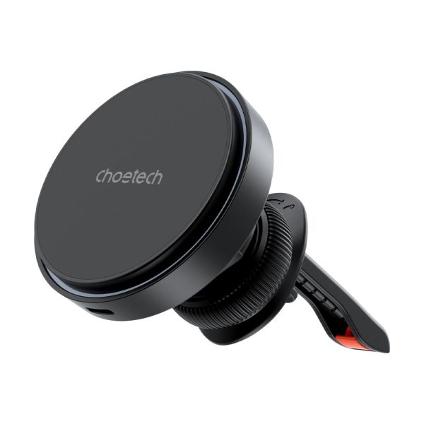 Автомобільний зарядний пристрій Choetech T205-F Black бездротова зарядка, магнітне кріплення