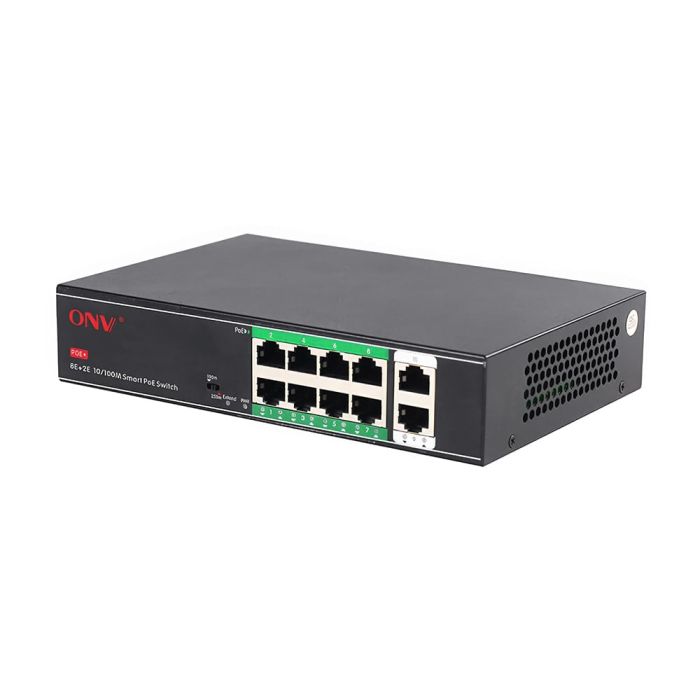 PoE-комутатор некерований 10-портовий ONV-H1108PSD з 8 портами PoE