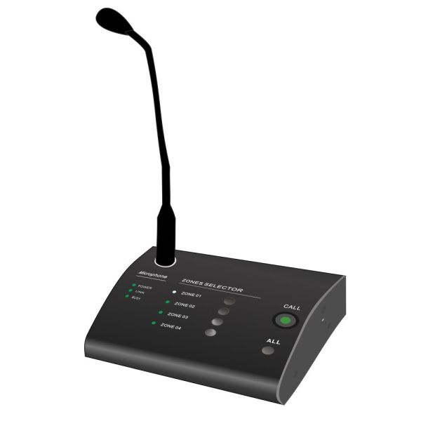 Мікрофон виносний пейджинговий CMX PA-4500RM, 4 зони