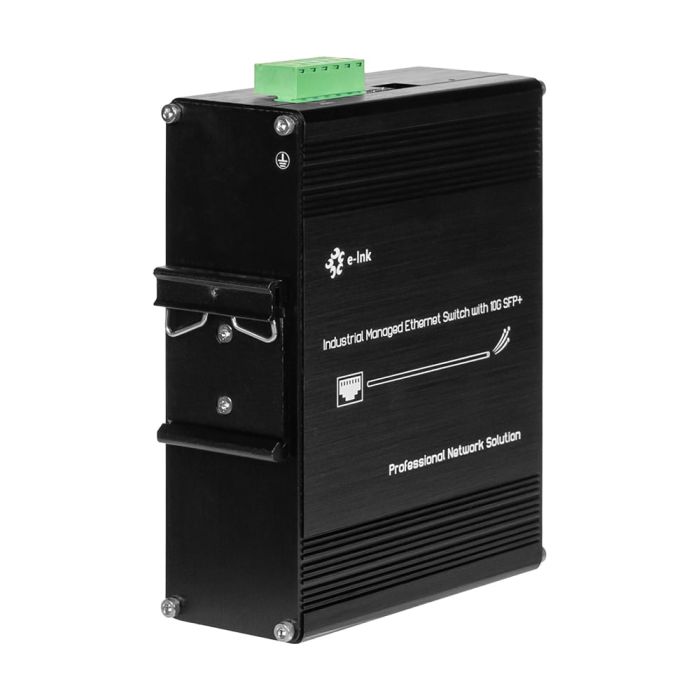 PoE-комутатор 14-портовий керований L2+ E-LINK ETH-IMC2408MP гігабітний з 8 портами PoE, 240W