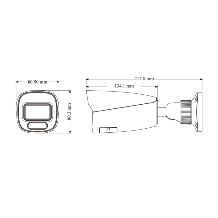 IP-відеокамера 4Mp TVT TD-9442C4(PE/WR2) Full Color f=2.8mm з мікрофоном