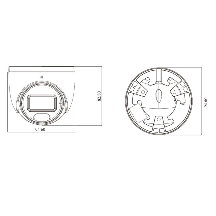 IP-відеокамера 4Mp TVT TD-9544C4(PE/WR1) Full Color f=2.8mm з мікрофоном