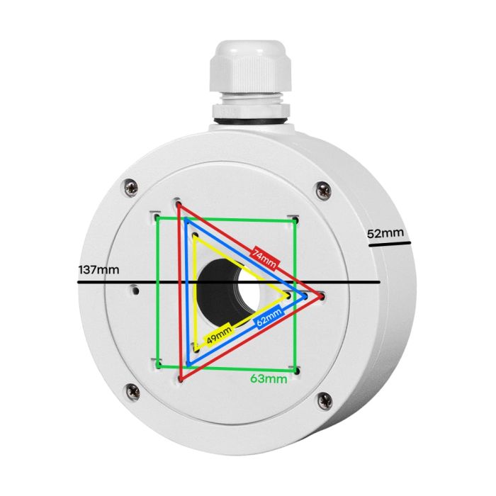 Монтажна коробка Light Vision VLC-06BXH(M), метал, 137*52 мм