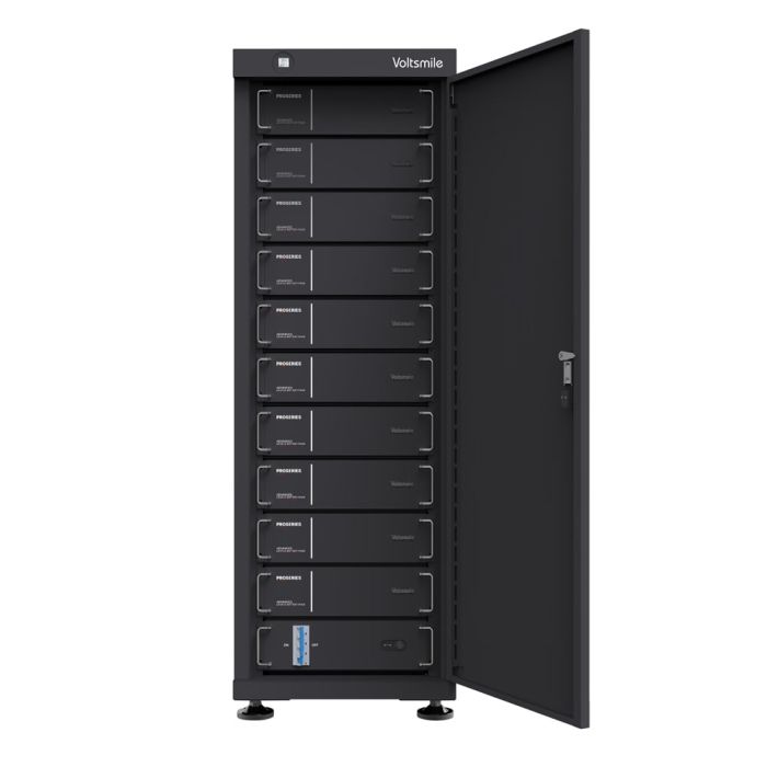 Система накопичення та зберігання енергії (ESS) високовольтна на основі літій-залізо-фосфатних акумуляторних батарей LiFePO4 512В 51.2кВт*год Voltsmile C512