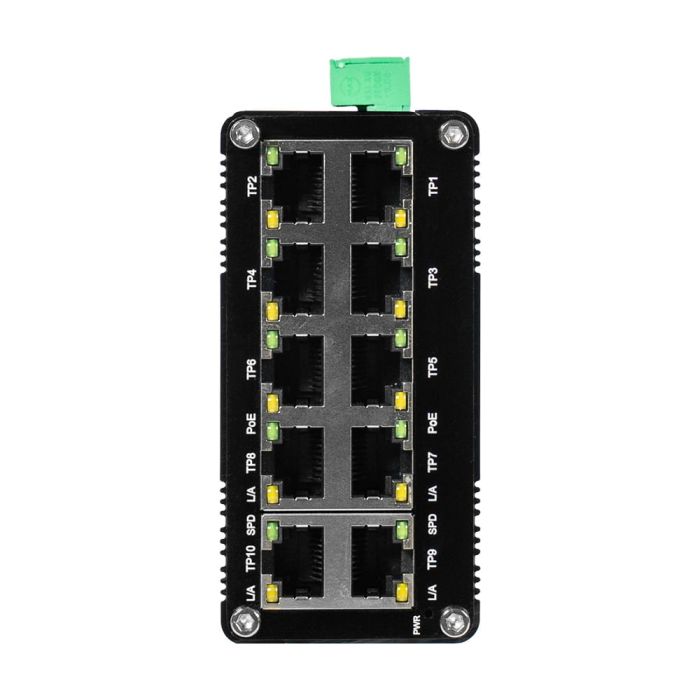 PoE-комутатор 10-портовий E-LINK LNK-IMC010GP з 8 портами PoE