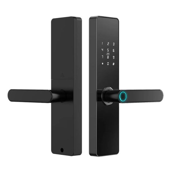 Замок біометричний автономний Trinix TRL-5101BTF Black L/R з Bluetooth, зчитувачем відбитків пальців і карт Mifare