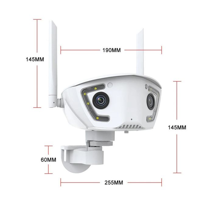 IP-відеокамера з WiFi 2Mp+2Mp Light Vision VLC-4482WI(Camhi Pro) f=3.6mm, ІЧ+LED-підсвічування, з мікрофоном
