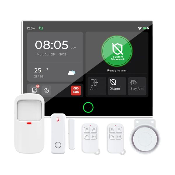 Комплект бездротової сигналізації Trinix TRX-4G-Kit(LCD)(WiFi) з WiFi та 4G LTE