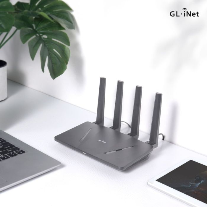 WiFi 6 маршрутизатор GL.iNet Flint (GL-AX1800-EU) гігабітний дводіапазонний