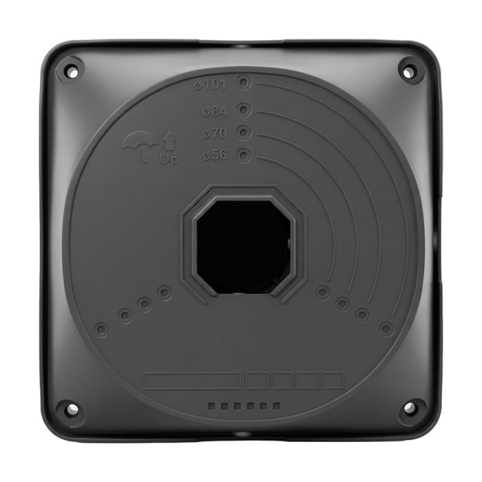 Монтажна коробка Light Vision VLC-08BX, пластик, 130*130*40 мм, графітова