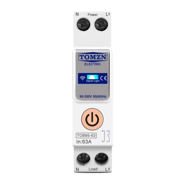 Розумний автоматичний вимикач з Wi-Fi (Tuya) TOMZN TOB9S-63 63A