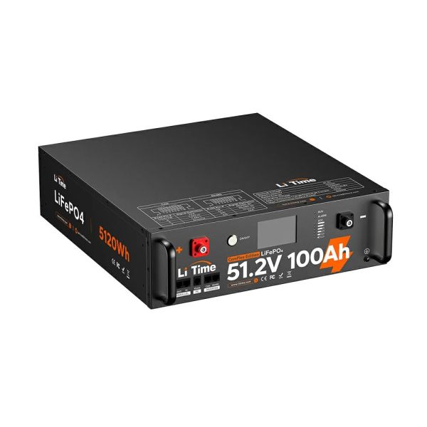 Акумуляторна батарея літій-залізо-фосфатна LiFePO4 51.2В 5120Вт*год LiTime L51.2V100-100-COM-16-S3U монтаж в стійку 19"