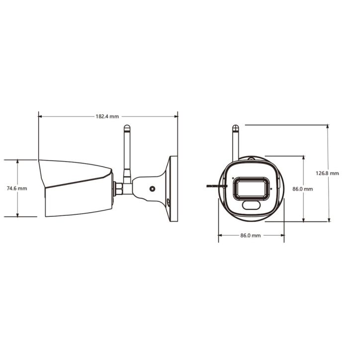 IP-відеокамера з WiFi 4Mp TVT TD-9441S4L-KT(D/WF/AW2) White f=2.8mm, ІЧ+LED-підсвічування, з мікрофоном