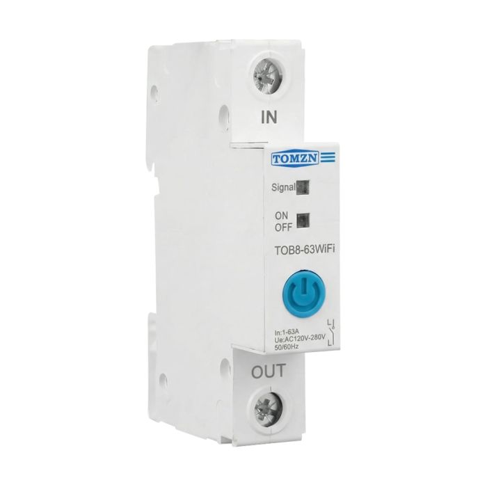 Розумний автоматичний вимикач з Wi-Fi (eWeLink) TOMZN TOB8-63 63A з моніторингом енергоспоживання