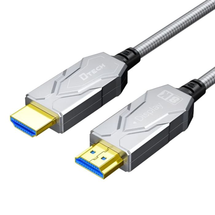 Кабель оптичний армований HDMI 2.1 70m Dtech DT-HF8070K