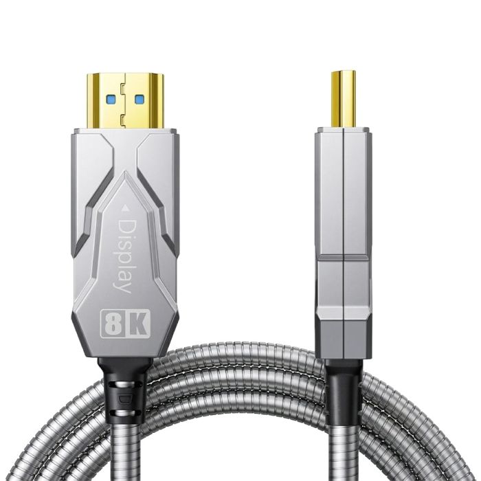 Кабель оптичний армований HDMI 2.1 80m Dtech DT-HF8080K