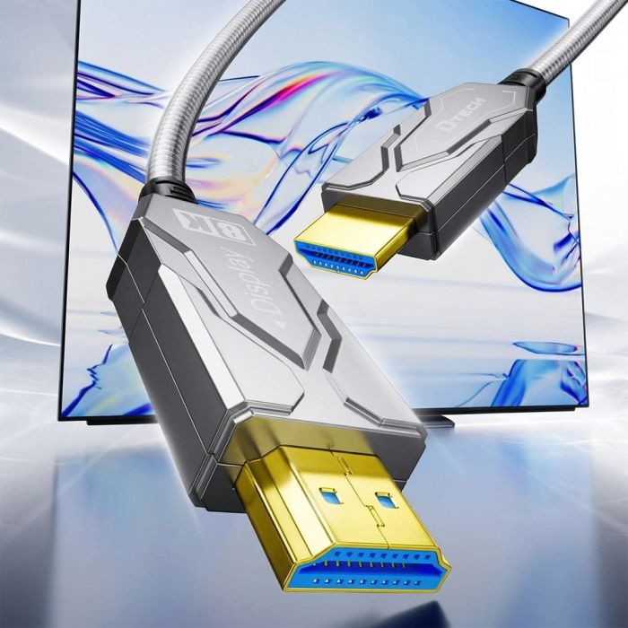 Кабель оптичний армований HDMI 2.1 80m Dtech DT-HF8080K