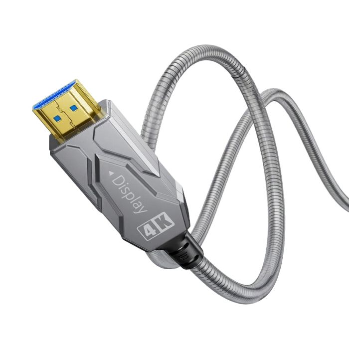 Кабель оптичний армований HDMI 2.0 60m Dtech DT-HF2060K