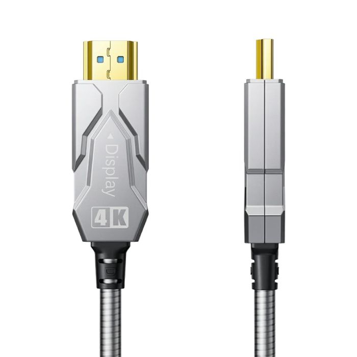 Кабель оптичний армований HDMI 2.0 60m Dtech DT-HF2060K