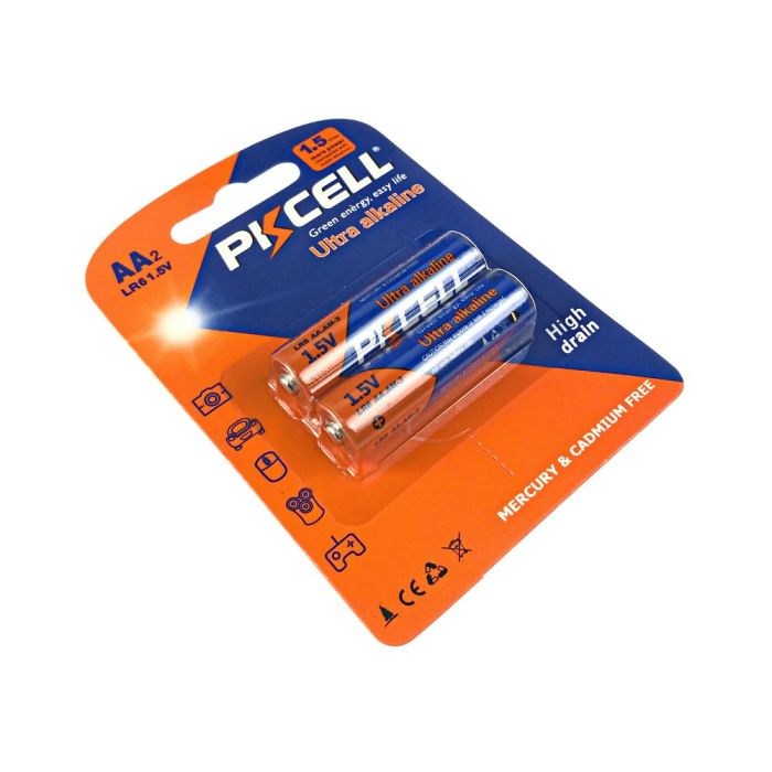 Батарейка PKCELL Ultra Alkaline AA LR6 1.5V, 2шт./блістер
