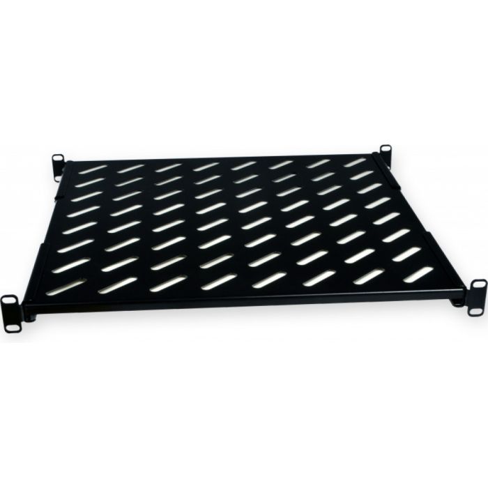 Полиця з чотирма точками кріплення CMS UA-SH4-450B 19" 1U 450 мм чорна