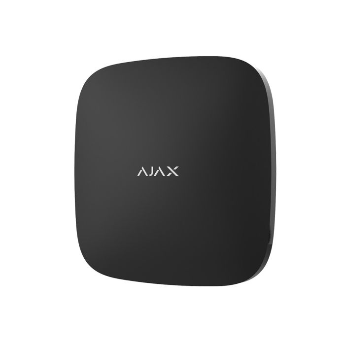 Інтелектуальна централь Ajax Hub 2 Plus (8EU/ECG) UA black з підтримкою 2 SIM-карт, LTE і Wi-Fi, підтримкою датчиків з фотофіксацією тривог