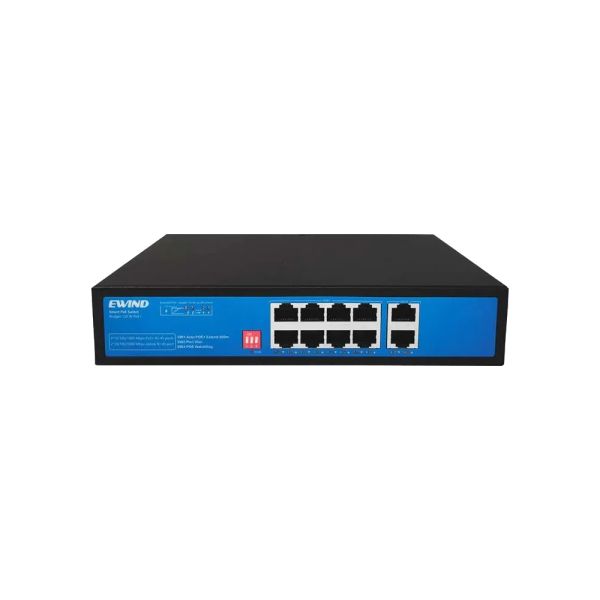 Некерований гігабітний 10-портовий PoE-комутатор Ewind EW-S1910CG-AP з 8 портами PoE