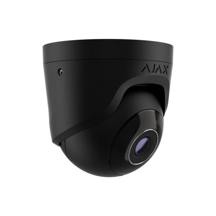 IP-відеокамера Ajax TurretCam (5 Мп/4 мм) black, дротова з роздільною здатністю 5 Мп і кутом огляду до 85°