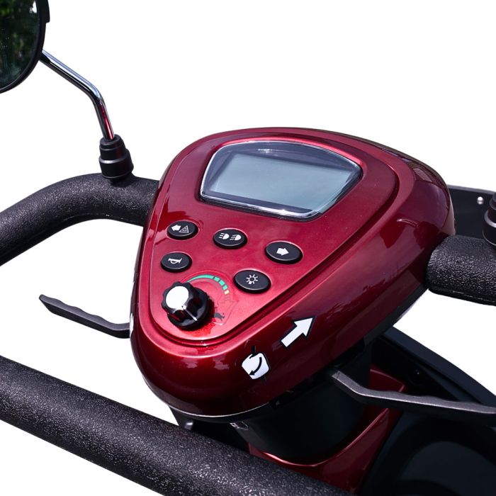 Електроскутер SPRITE-2 (SCE-340-2) red 500Вт 48В 20А·год для людей похилого віку та людей з особливими потребами