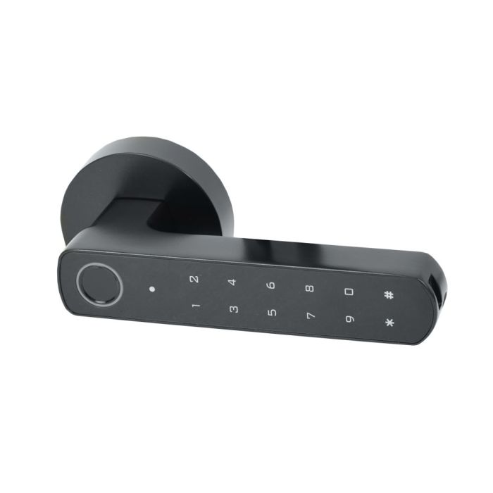 Розумний дверний замок ATIS Lock BT-100-T Black з доступом за відбитком пальця і підтримкою Tuya Smart