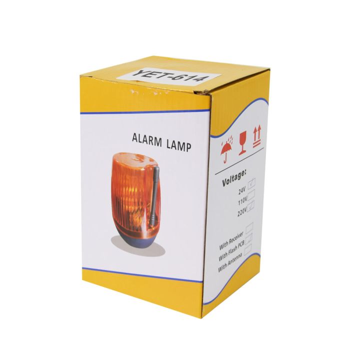 Сигнальна лампа YET-614 універсальна 12-24-220V для всіх типів воріт і шлагбаумів