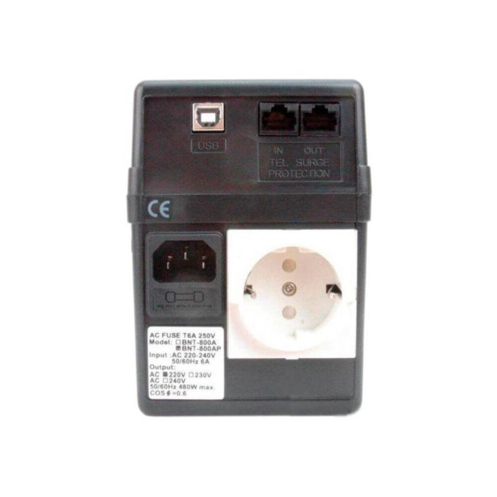 Джерело безперебійного живлення Powercom BNT-800AP Schuko 800ВА / 480Вт лінійно-інтерактивне