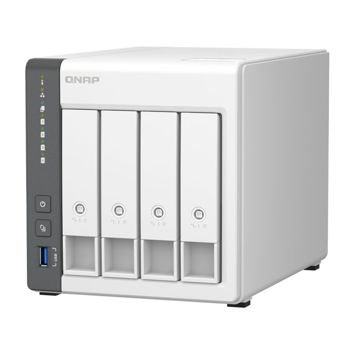 Система зберігання даних QNAP TS-433-4G з 4 відсіками для дисків, 4 ГБ DDR4, настільне виконання