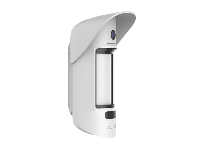 Вуличний датчик руху з просунутим захистом від маскування та імунітетом до тварин Ajax MotionCam Outdoor white