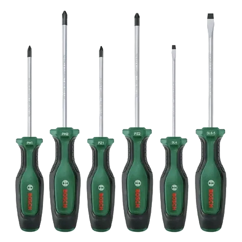 Bosch (1600A02BX7) PH/PZ/SL 6 шт Набір викруток