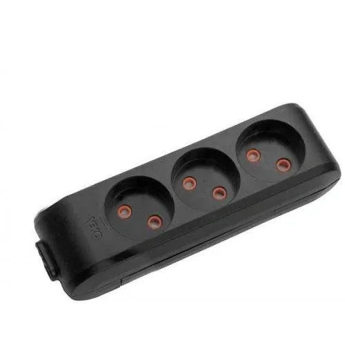 VIKO (90134300) колодка 3 гнізда із заземленням