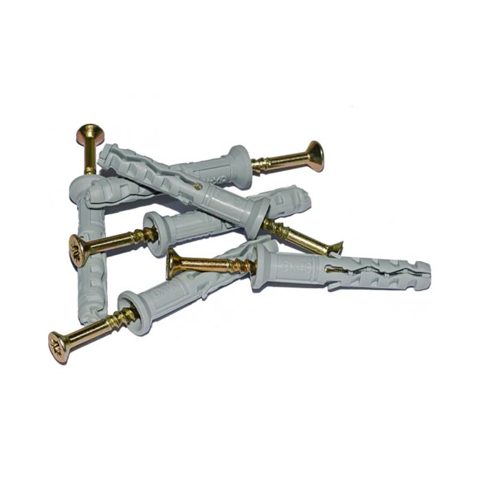 Монтажний комплект: Стяжка Relfix 4 x 250 мм (100 шт/уп) чорна + Майданчик для стяжки під дюбель 13 x 18 мм чорний (100шт) + Дюбелі швидкого монтажу 6 x 40 мм потай (100 шт/уп)