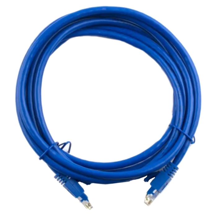 Патч-корд RITAR литий, UTP, RJ45, Cat.5e, 1m, синій, Cu (мідь)(PCR-CU/1Be)