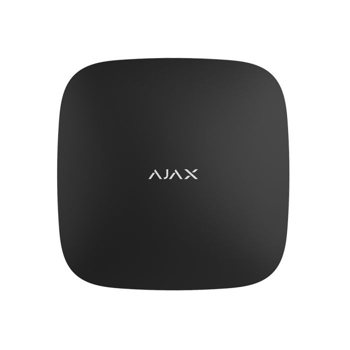 Інтелектуальна централь Ajax Hub 2 Plus (8EU/ECG) UA black з підтримкою 2 SIM-карт, LTE і Wi-Fi, підтримкою датчиків з фотофіксацією тривог