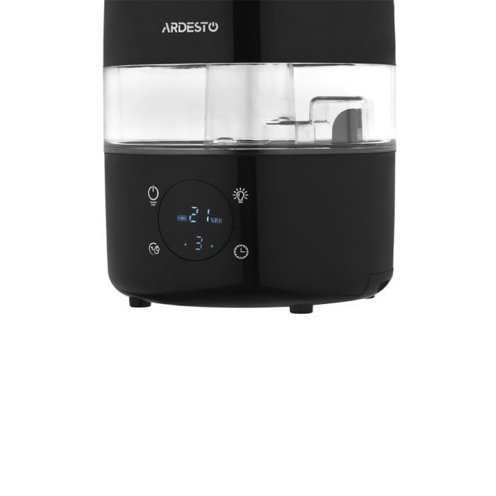 Зволожувач повітря ARDESTO USH-H-4B до 30м² ультразвуковий з пультом дистанційного керування, чорний
