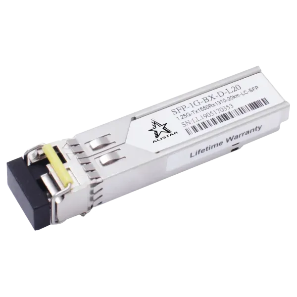 ALISTAR SFP-1G-BX-D-L20 SFP 1G 1SM WDM LC 20KM TX1550/RX1310nm DDM Модуль