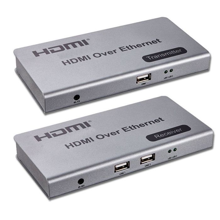 KVM-подовжувач ATIS HDMI/USB +IR по Ethernet до 120 м (1080p)