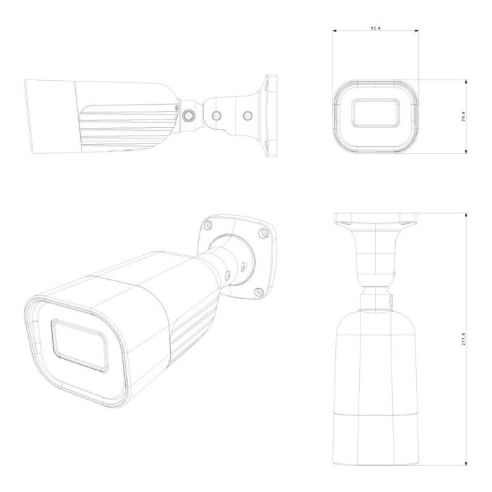 IP-відеокамера 4 Мп Provision-ISR I8-340IPEN-MVF2-V5 (7-22 мм) для системи відеоспостереження
