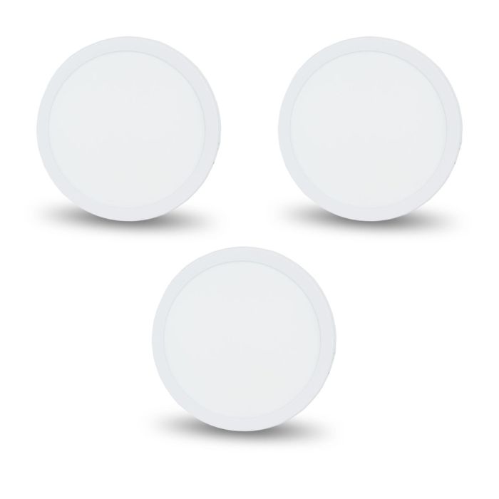 Комплект із 3-х світильників світлодіодних LIGHTWELL LW-R-SFR-12 12 W коло, накладний