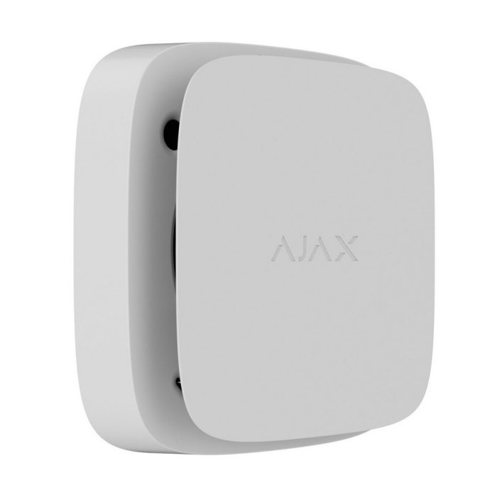Бездротовий пожежний датчик Ajax FireProtect 2 RB white з сенсорами диму, температури та чадного газу зі змінними батареями